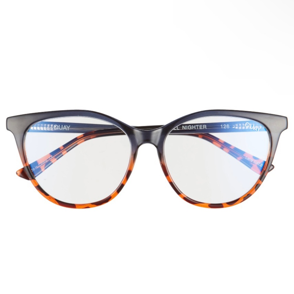SOLD Quay Australia All Nighter Tortoise - Blue Light Filtering Glasses